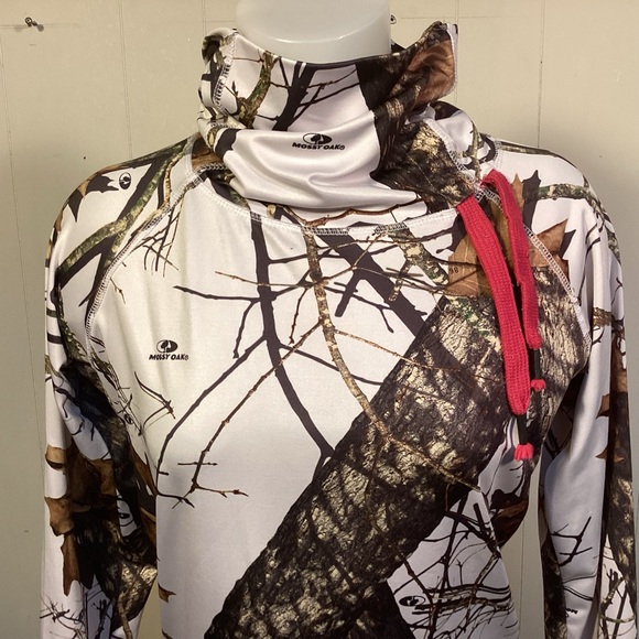 Mossy Oak Snow Camouflage long sleeve turtleneck womens large - Picture 2 of 10